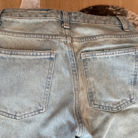 NWT Zara High Waist Straight Ankle Jeans in Light Blue Wash - Size 2 - Picture 8 of 9